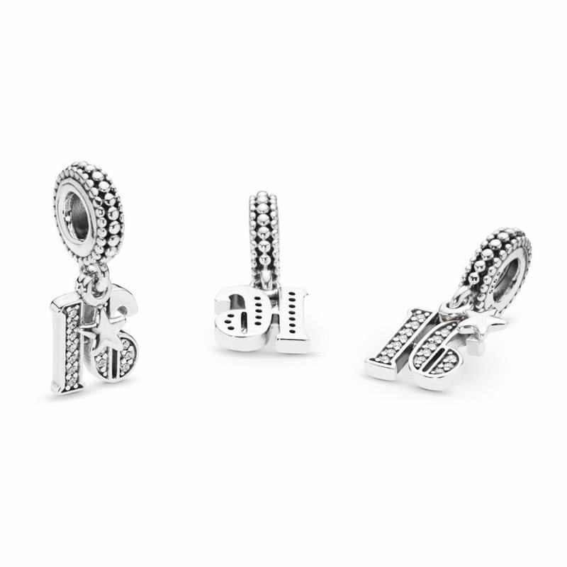 Pandora 16th Birthday Charm Clearance NZ, Sterling Silver (087394-NTG)